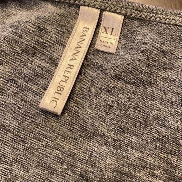 Banana Republic Top Shirt Womens XL Gray Tunic Basic Minimalist Casual Modern‎ - Picture 10 of 11